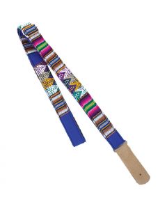 Henry Heller Peruvian Series Ukulele/Uke Strap, 1" Wide, Blue, HP-UKE03