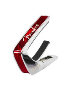 Thalia X Fender Guitar Capo - Chrome, Red Angel Wing, White Spaghetti Logo