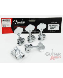 Genuine Fender Fluted American Deluxe P/Jazz Bass F Logo Tuners 099-2006-000