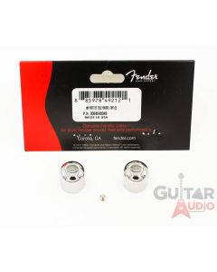 Genuine Fender '52 American Vintage Knurled Tele Dome Knobs (2) - CHROME