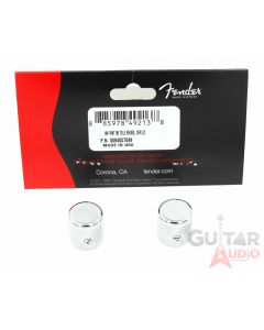 Genuine Fender '58 American Vintage Knurled Tele Dome Knobs (2) - CHROME