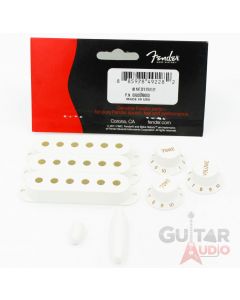 Genuine Fender Pure Vintage 50s Strat Accessory Kit, Pickup Covers, Knobs & Tips