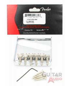 Genuine Fender Vintage-Style 6-Barrel-Saddle Telecaster/Tele Bridge - CHROME