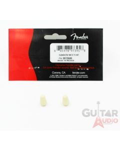 Genuine Fender Road Worn/Relic Aged Stratocaster Switch Tips, Aged White  (2)