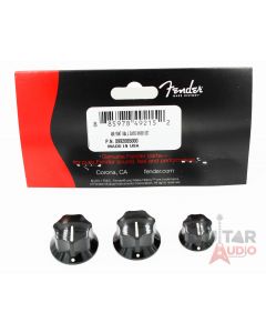 Genuine Fender Pure Vintage 60s Jazz Bass Guitar Knobs, Set of 3 - 099-2085-000