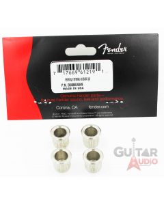 (4) Genuine Fender American Standard Bass String Ferrules, Nickel 004-8604-049