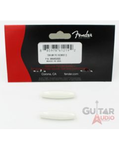 Genuine Fender Stratocaster/Strat Guitar Tremolo/Trem Arm Tips, Parchment (2)