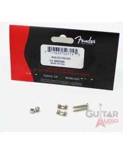 Genuine Fender Original Strat Stratocaster Chrome String Guides Trees w/ Screws