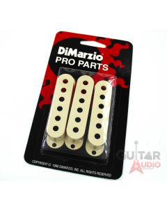 DiMarzio Pickup Covers, (3) for Fender Strat/Stratocaster - AGED WHITE DM2001AW