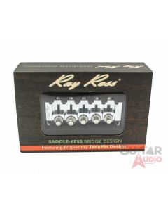 Ray Ross Saddle-Less/Saddleless 5-STRING 17mm Space Bass Bridge - CHROME RRB517C