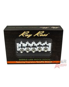 Ray Ross Saddle-Less/Saddleless 5-STRING 19mm Space Bass Bridge - CHROME RRB519C