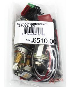 EMG 1 or 2 Pickups  Left-Handed SHORT/SPLIT SHAFT Conversion Wiring Kit, (6510.00)