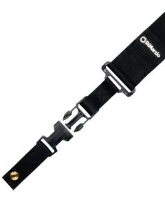 DiMarzio 2" Clip Lock Elastic Stretch Quick Release Guitar Strap - BLACK NYLON