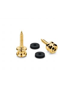 Genuine Schaller Germany S-Lock Straplock Replacement Buttons Pair, GOLD