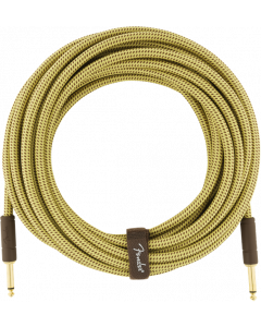 Fender Deluxe TWEED Electric Guitar/Instrument Cable, Straight Ends, 25' ft