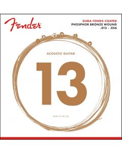 Fender 860M Phosphor Bronze Dura-Tone Acoustic Guitar Strings, MEDIUM 13-56