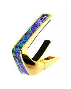 Thalia Shell Collection Guitar Capo - Blue Abalone Inlay, 24k Gold