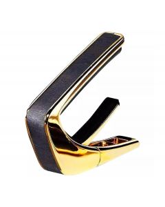 Thalia Shell Collection Guitar Capo - Ebony Inked Inlay, 24k Gold