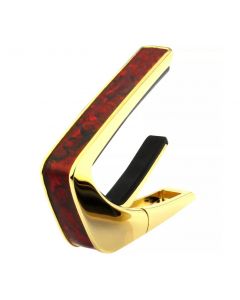 Thalia Shell Collection Guitar Capo - Crimson Paua Inlay, 24k Gold