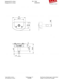 Schaller Germany Megaswitch 5-Way ROTARY MODEL P - 15330004