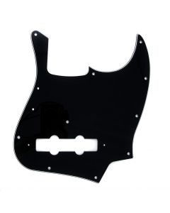 Genuine Fender Pure Vintage Pickguard, 70's Jazz J-Bass, 10-Hole, Black 3-Ply