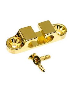 Hipshot 405100G 2-String Retainer/String Guide for Bass - GOLD with Screws