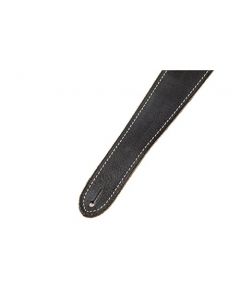 Genuine Fender 2" Wide, Road Worn Adjustable Leather Guitar Strap - Black