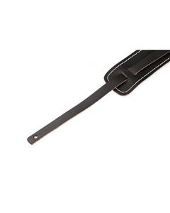 Genuine Fender Standard Vintage Adjustable Leather Guitar Strap - Black