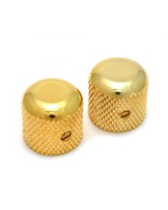 Genuine Fender Original Gold Dome Knobs Tele/P Bass for Solid Shaft 099-2056-200