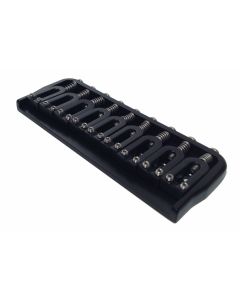 Hipshot 41090B 9-String Hardtail Fixed Electric Guitar Bridge .125" - BLACK