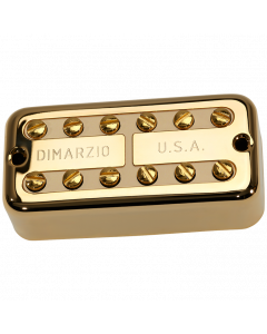 DiMarzio New'Tron Filter'Tron Guitar NECK Pickup - Gold Cover w/ Cream Insert