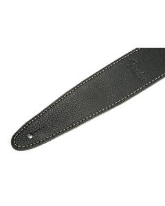 Genuine Fender Artisan Crafted Leather Adjustable Guitar Strap, 2" Wide, Black