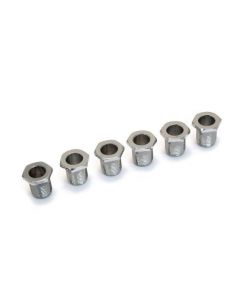 Genuine Fender/Schaller Guitar Chrome Tuner Key American Series Bushings, 6 Set