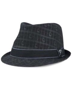 Genuine Fender Axe Guitars Plaid Fedora Hat - S/M SMALL/MEDIUM - BLACK