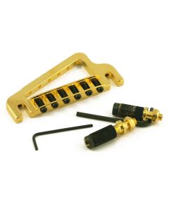 Hipshot 43100G Baby Grand 6-String Fixed Gibson Electric Guitar Bridge - GOLD