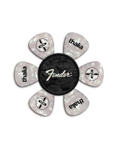 Thalia X Fender Pick Puck, Guitar Pick Holder, Black Pearl/Perine Logo