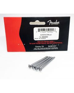 Genuine Fender Guitar CHROME Neck Mounting Screws - Package of 4