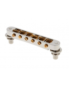 Schaller Germany GTM Tune-O-Matic Bridge w/ M5 Studs & Inserts, NICKEL