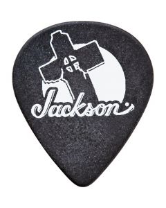 Jackson 551 Black Cross 1mm (Heavy) Guitar Picks - 12 Picks (Dozen)