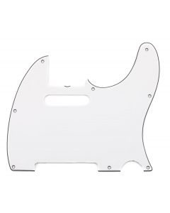 Genuine Fender Pure Vintage '64 Tele Guitar Pickguard, 8-Hole, Eggshell White