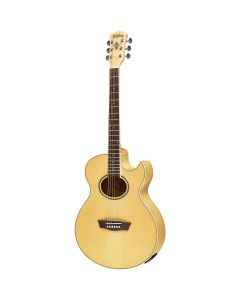 Wahsburn EA20 Festival Series Florentine Acoustic-Electric Guitar - NATURAL