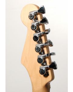 Hipshot CHROME 6-InLine Grip-Lock Open-Gear Non-Staggered Locking Guitar Tuners