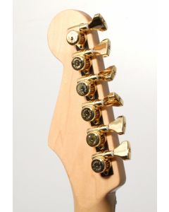 Hipshot GOLD 6-InLine Grip-Lock Non-Staggered Open-Gear Guitar Tuners w/ UMP Kit