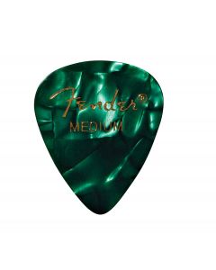 Fender 351 Premium Celluloid Guitar Picks, GREEN MOTO, MEDIUM 144-Pack (1 Gross)