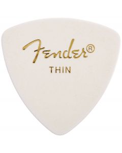 Fender 346 Classic Celluloid Guitar Picks - WHITE - THIN - 12-Pack (1 Dozen)