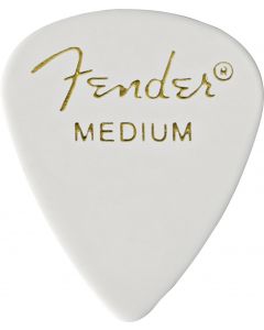 Fender 351 Classic Celluloid Guitar Picks - WHITE, MEDIUM - 12-Pack (1 Dozen)