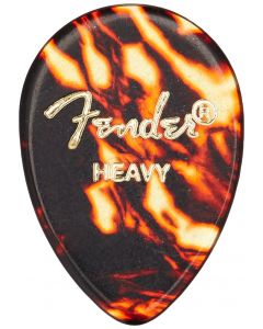 Fender 358 Classic Celluloid Guitar Picks - SHELL, HEAVY - 12-Pack (1 Dozen)