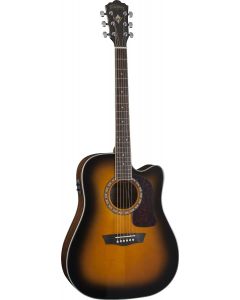 Washburn HD10SCETB Heritage Cutaway Acoustic-Electric Guitar - Tobacco Sunburst