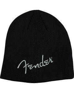 Genuine Fender Guitars Original Embroidered Logo Beanie Hat - BLACK