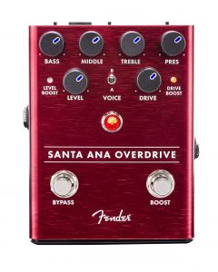 Genuine Fender Santa Ana OVERDRIVE Electric Guitar Effects Stomp-Box Pedal